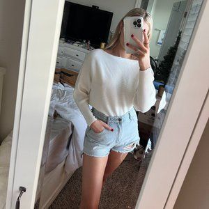 L.A. Hearts White Sweater (NWT!)